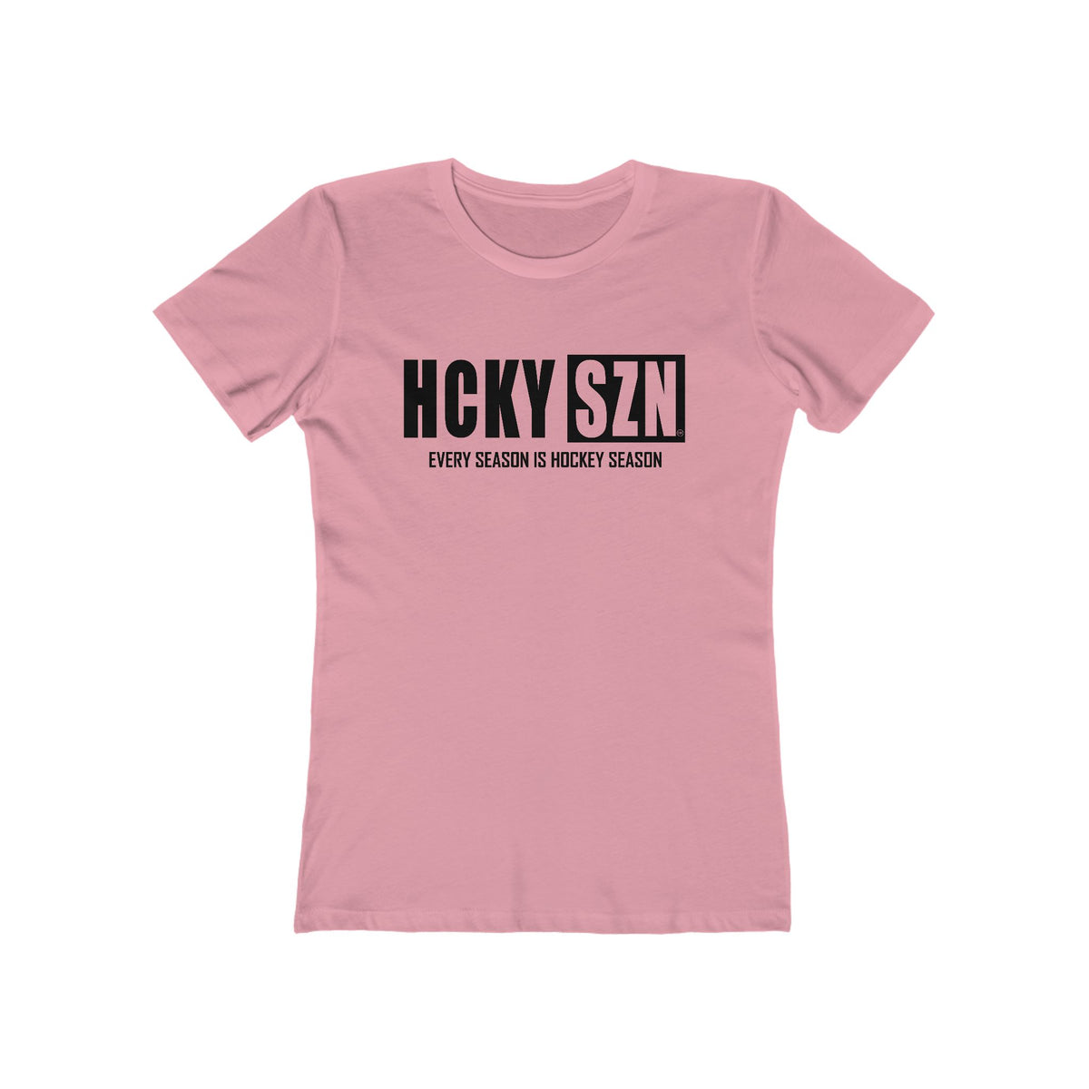 Every Season Is Hockey Season Women's Boyfriend Tee (Black  Logo) - Various Colors