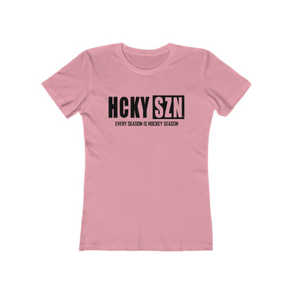 Every Season Is Hockey Season Women's Boyfriend Tee (Black  Logo) - Various Colors