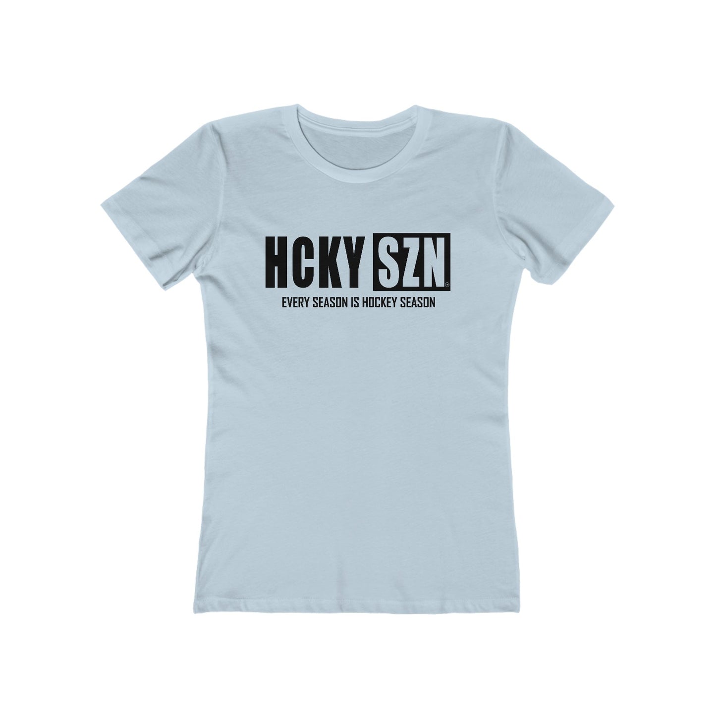 Every Season Is Hockey Season Women's Boyfriend Tee (Black  Logo) - Various Colors