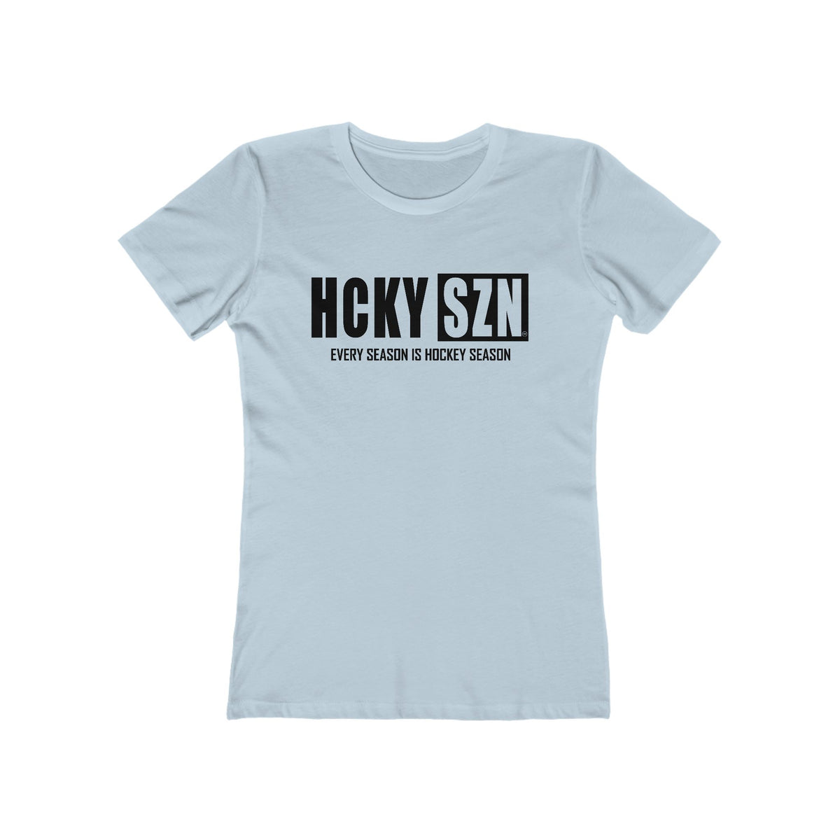 Every Season Is Hockey Season Women's Boyfriend Tee (Black  Logo) - Various Colors