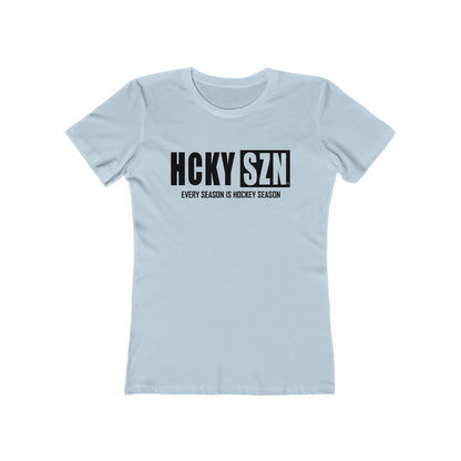 Every Season Is Hockey Season Women's Boyfriend Tee (Black  Logo) - Various Colors