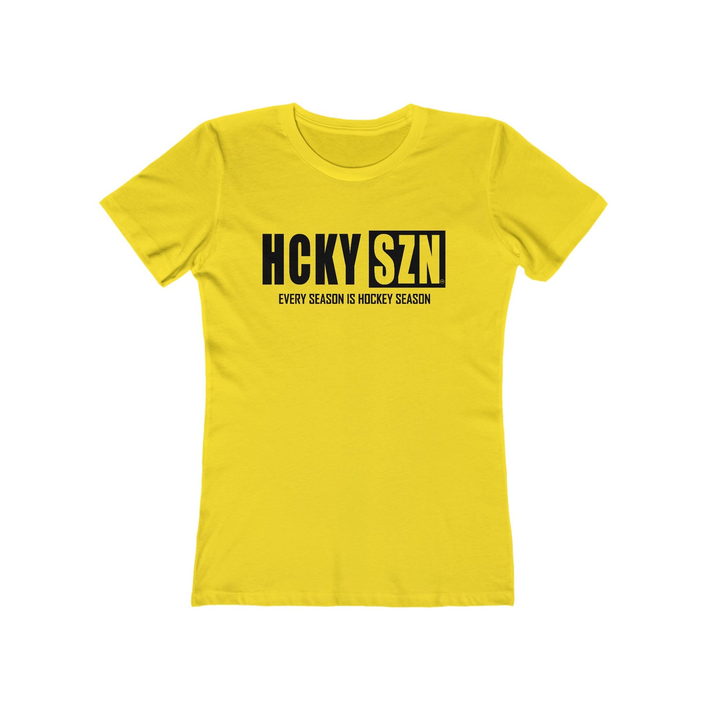 Every Season Is Hockey Season Women's Boyfriend Tee (Black  Logo) - Various Colors