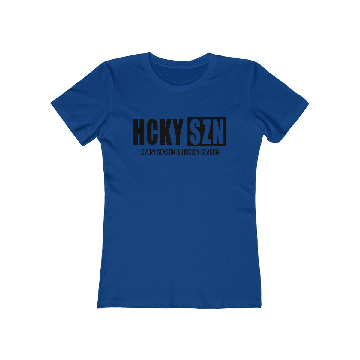 Every Season Is Hockey Season Women's Boyfriend Tee (Black  Logo) - Various Colors