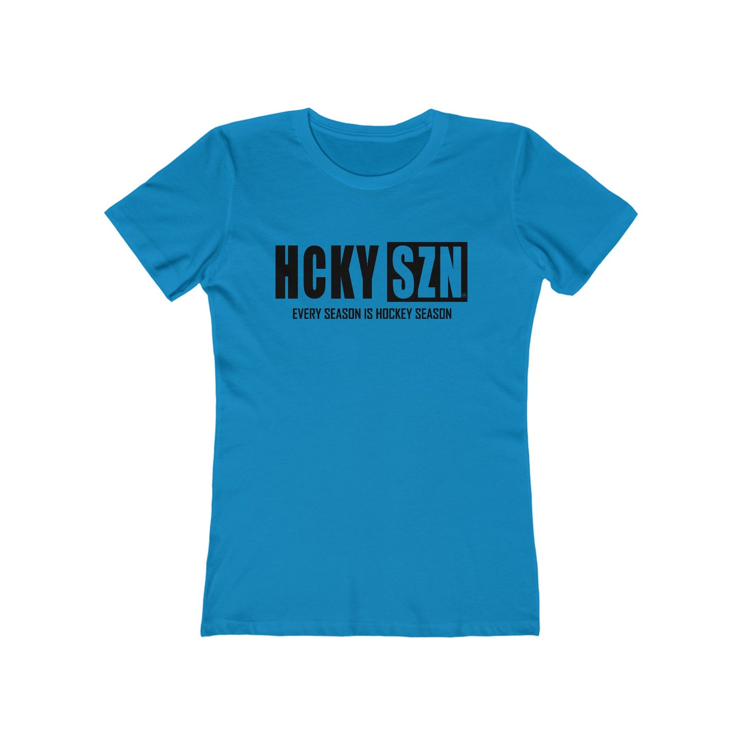 Every Season Is Hockey Season Women's Boyfriend Tee (Black  Logo) - Various Colors