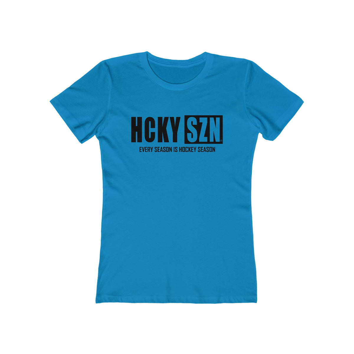 Every Season Is Hockey Season Women's Boyfriend Tee (Black  Logo) - Various Colors