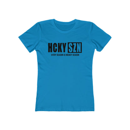 Every Season Is Hockey Season Women's Boyfriend Tee (Black  Logo) - Various Colors