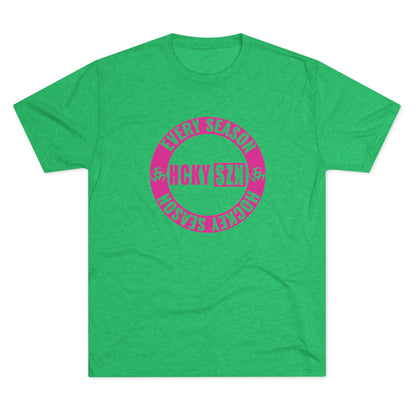 HCKY SZN Circle Logo TriBlend Tee Shirt (Hot Pink) - Various Colors