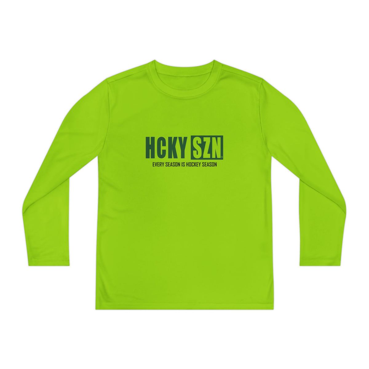 Every Season is HCKY SZN Youth Competitor Long Sleeve Tee (Forest Logo) - Various Colors