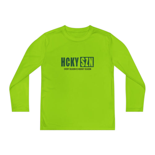 Every Season is HCKY SZN Youth Competitor Long Sleeve Tee (Forest Logo) - Various Colors