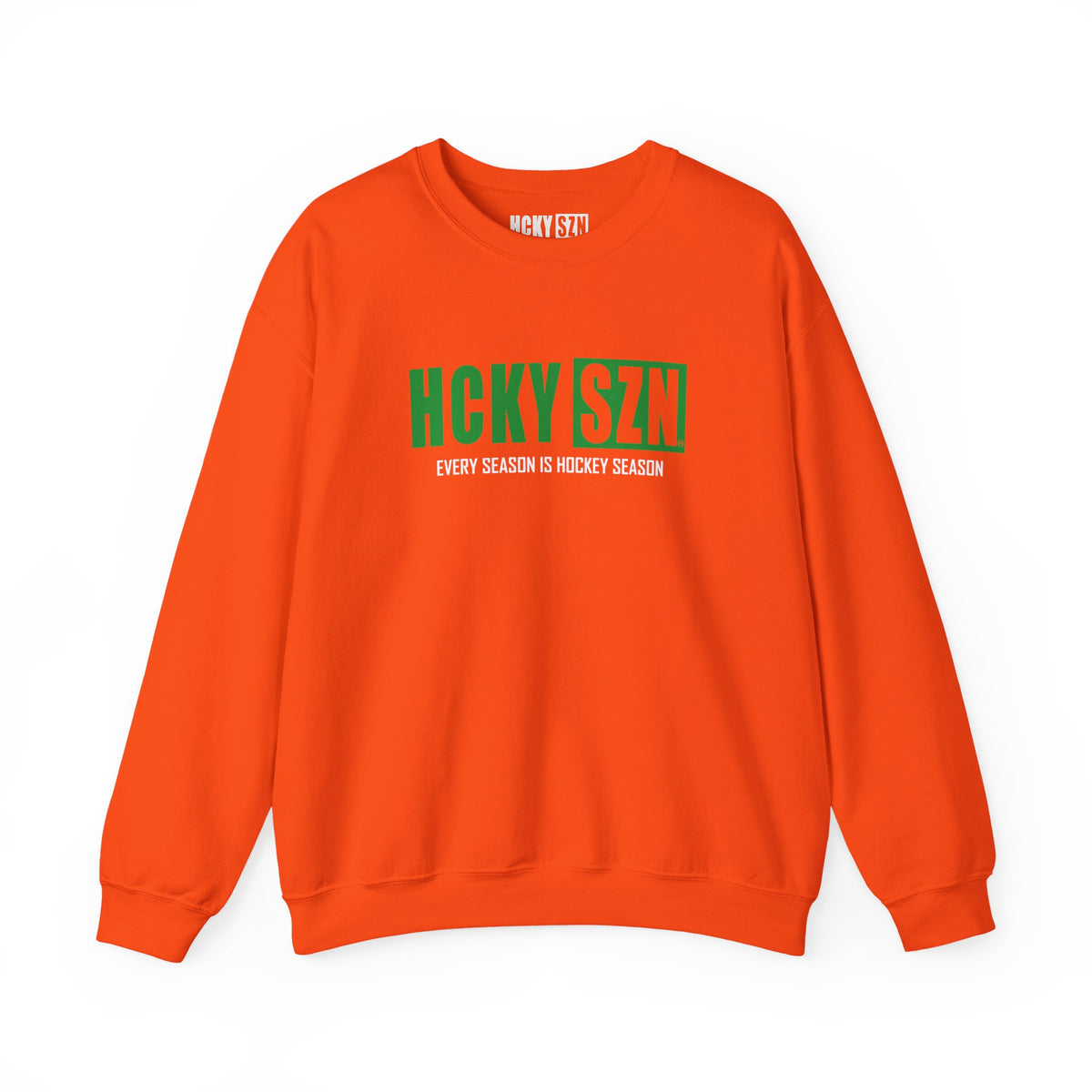HCKY SZN Crewneck Sweatshirt (Green Logo) - Various Colors