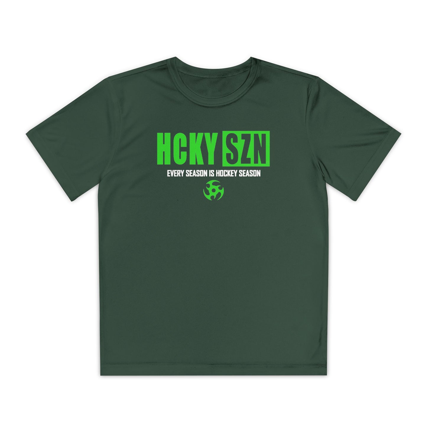 Every Season is HCKY SZN Youth Competitor Tee (Lime Logo) - Various Colors