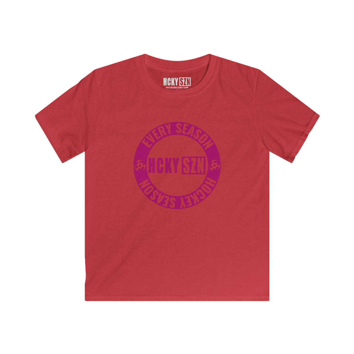 Copy of Youth Circle SZN Softstyle Tee (Raspberry Logo) - Various Colors