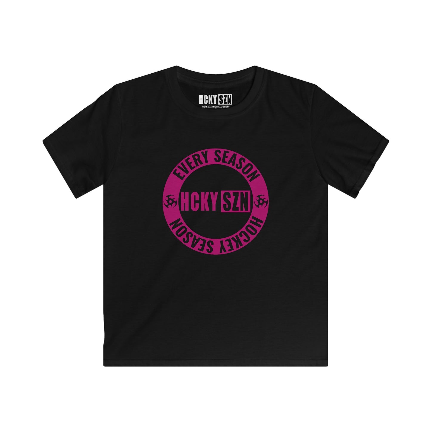 Copy of Youth Circle SZN Softstyle Tee (Raspberry Logo) - Various Colors