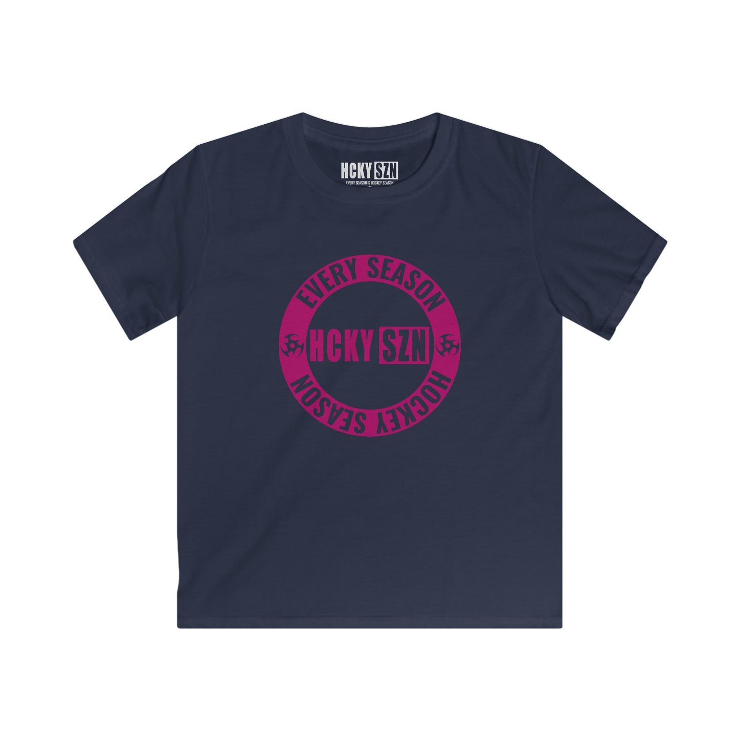 Copy of Youth Circle SZN Softstyle Tee (Raspberry Logo) - Various Colors