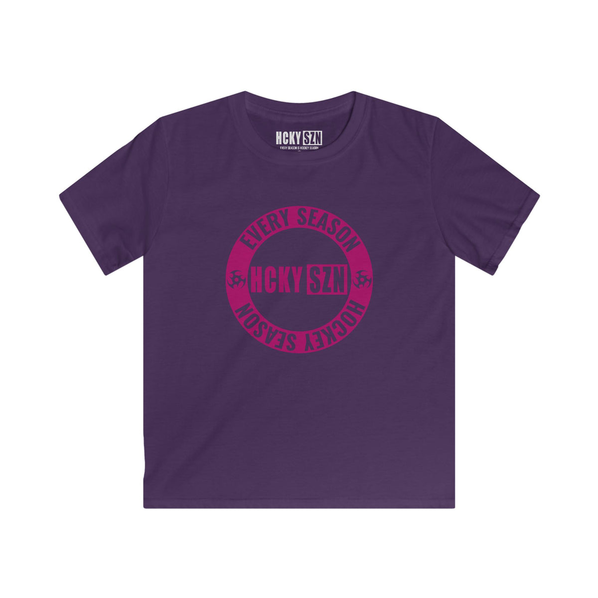 Copy of Youth Circle SZN Softstyle Tee (Raspberry Logo) - Various Colors