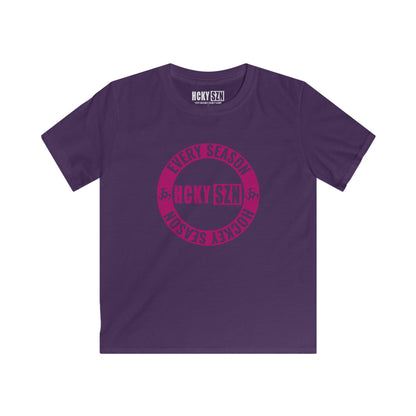 Copy of Youth Circle SZN Softstyle Tee (Raspberry Logo) - Various Colors