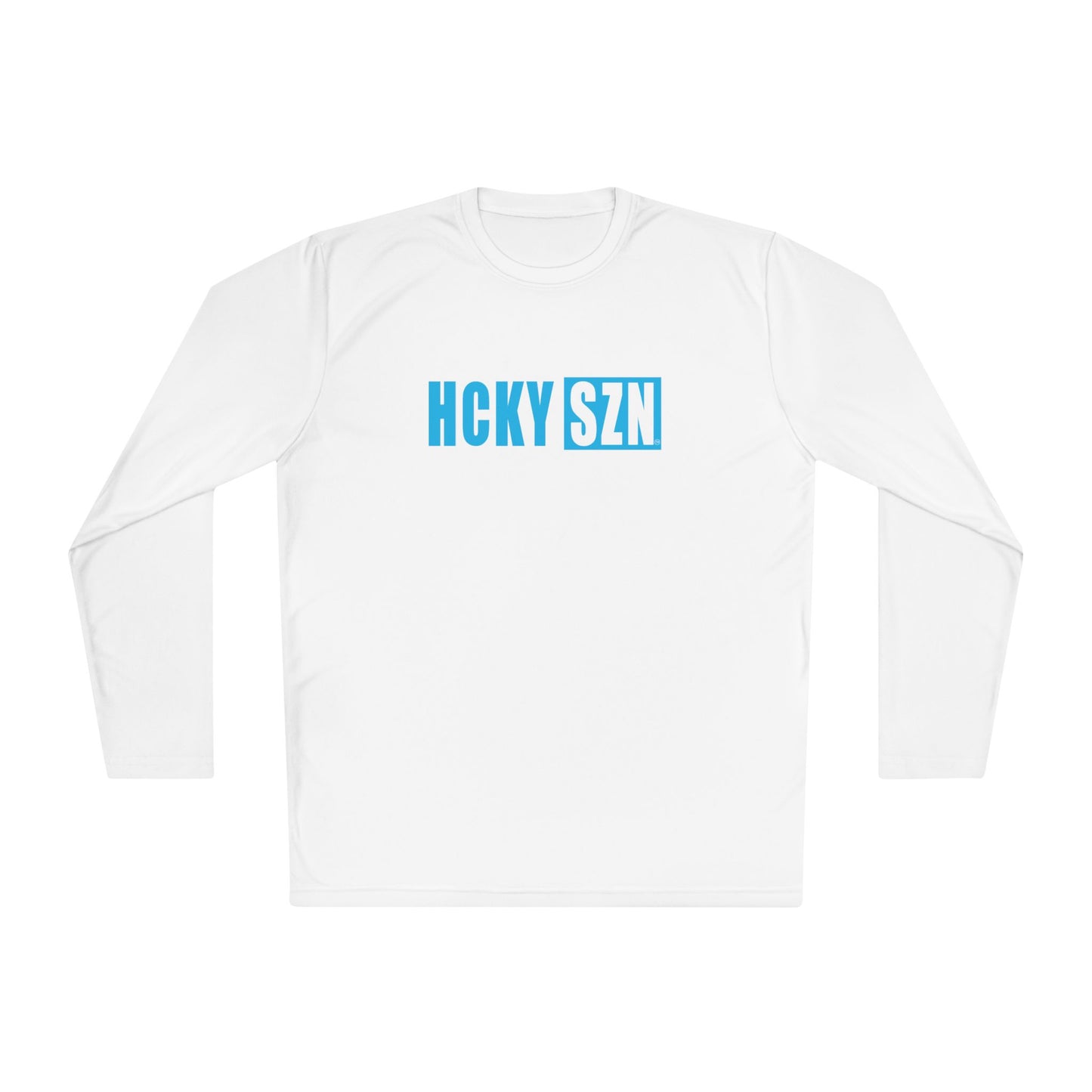 HCKY SZN Performance Long Sleeve Tee (Sky Blue Logo) - Various Colors