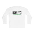 HCKYSZN (Every Season) Long Sleeve Adult Performance Tee - White/Black/Kelly Green