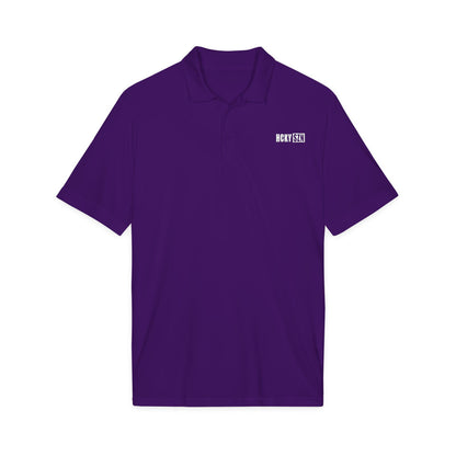 HCKY SZN Embroidered Performance Hockey Polo (Purple)