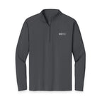 HCKY SZN Embroidered Quarter-Zip Pullover (Charcoal/White)