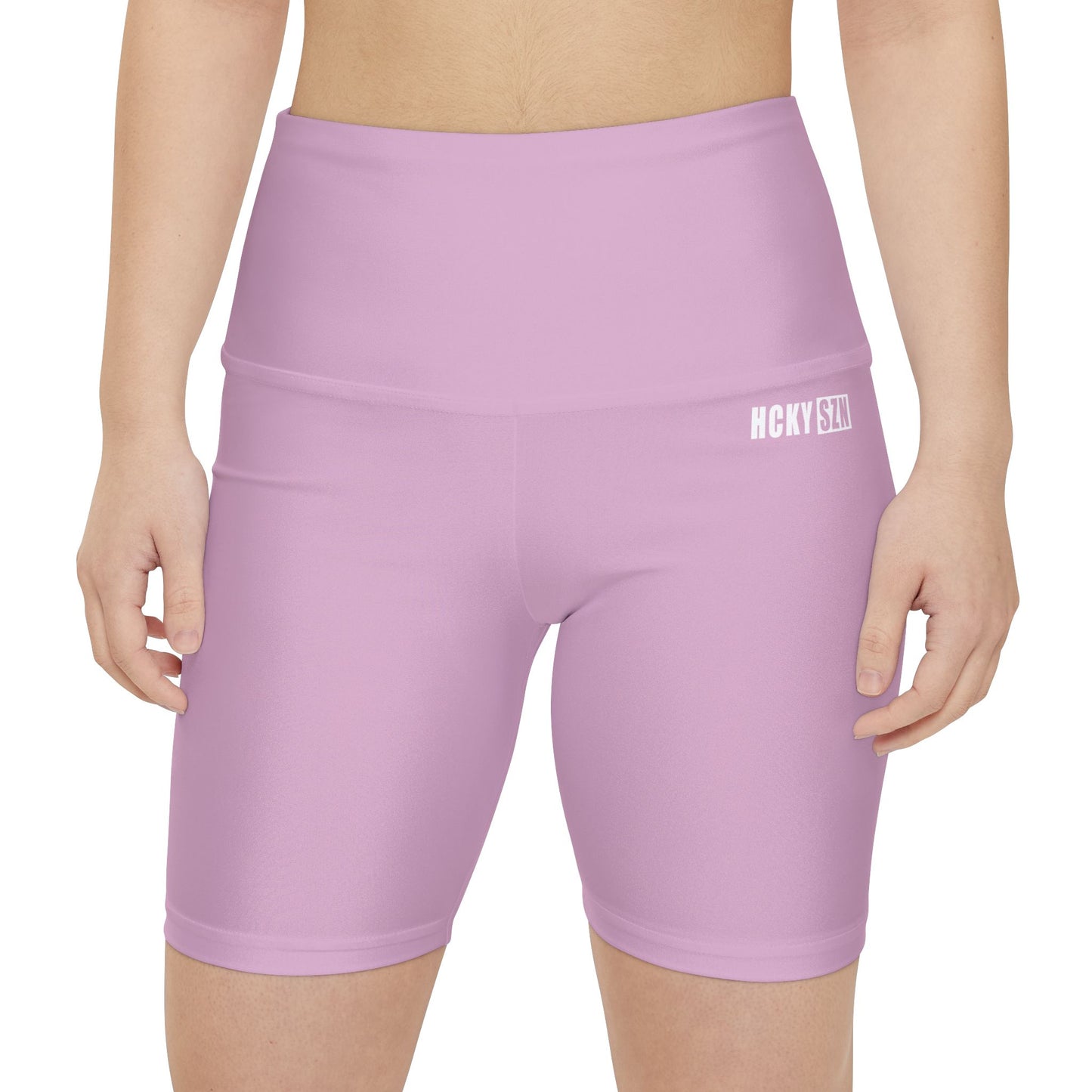 HKY SZN High Waisted Workout Shorts (Dusty Pink)