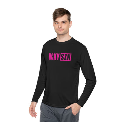 HCKY SZN Performance Long Sleeve Tee (Hot Pink Logo) - Various Colors
