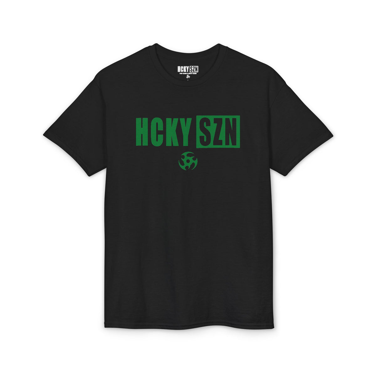 HCKY SZN Simple Star DryBlend Tee Shirt (Green Logo) - Various Colors