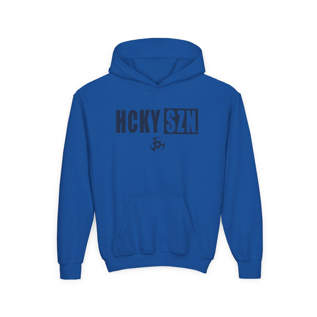 Youth HCKY SZN (Navy Logo) Hooded Sweatshirt - Various Colors