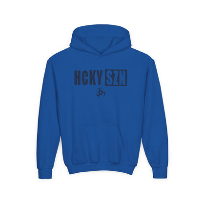 Youth HCKY SZN (Navy Logo) Hooded Sweatshirt - Various Colors