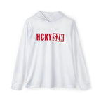 HCKY SZN Big Logo Performance Warmup Hoodie (White/Red)