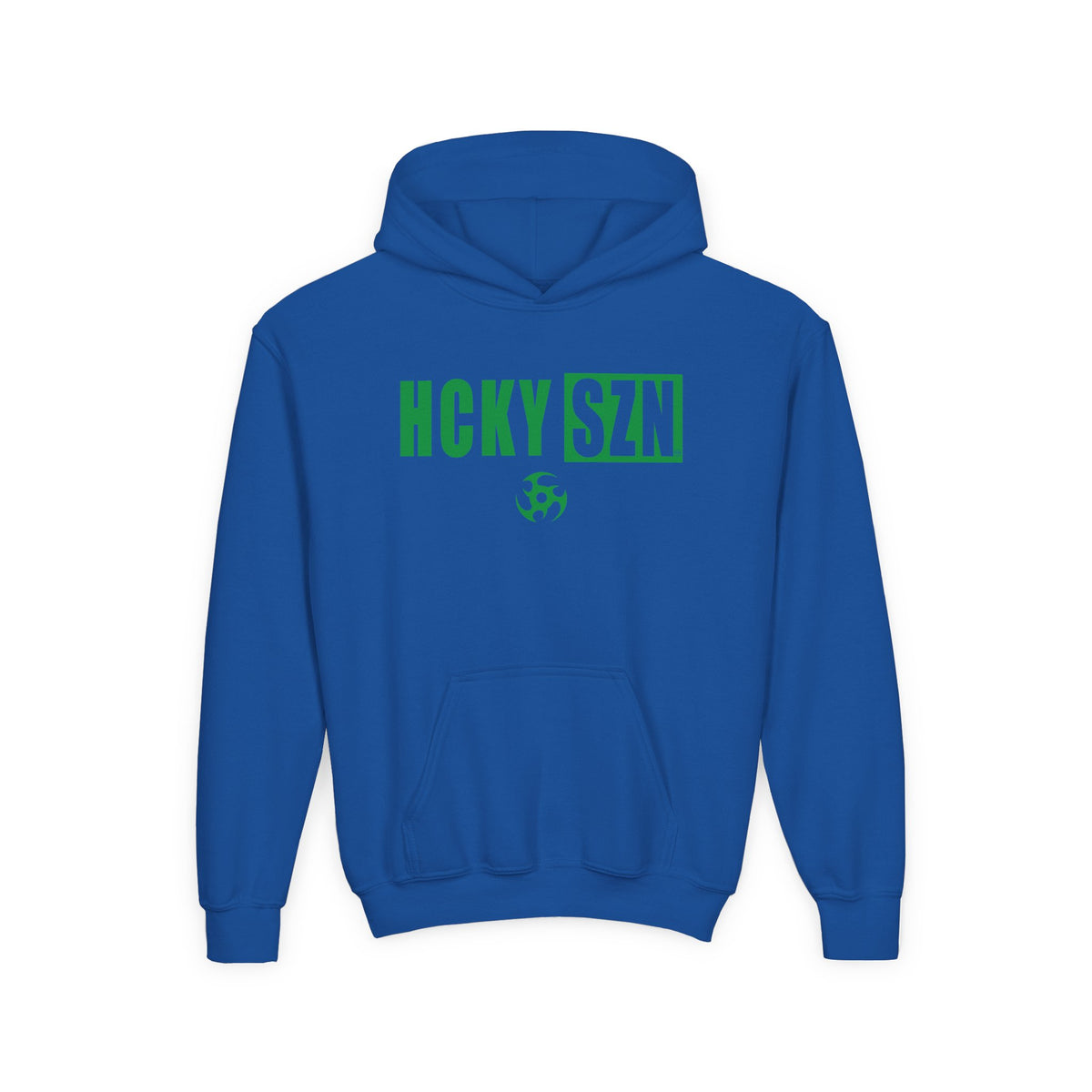 Youth HCKY SZN (Green Logo) Hooded Sweatshirt - Various Colors
