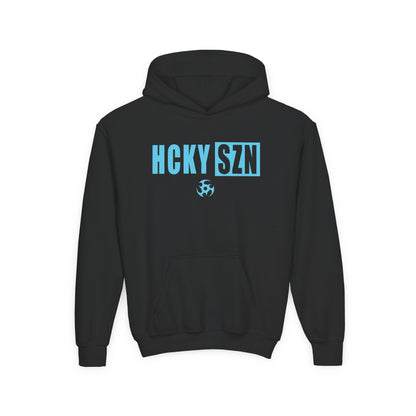 Youth HCKY SZN (Sky Blue Logo) Hooded Sweatshirt - Various Colors