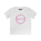 Youth Circle SZN Softstyle Tee (Pink Logo) - Various Colors