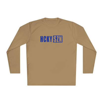 HCKY SZN Performance Long Sleeve Tee (Royal Blue Logo) - Various Colors