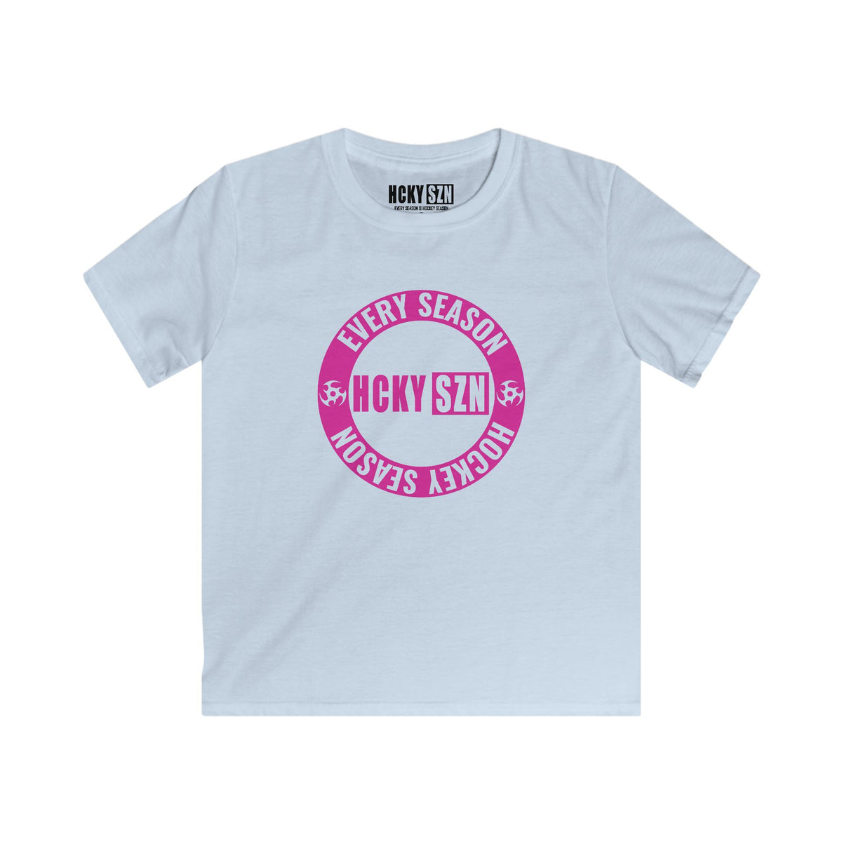 Youth Circle SZN Softstyle Tee (Hot PInk Logo) - Various Colors