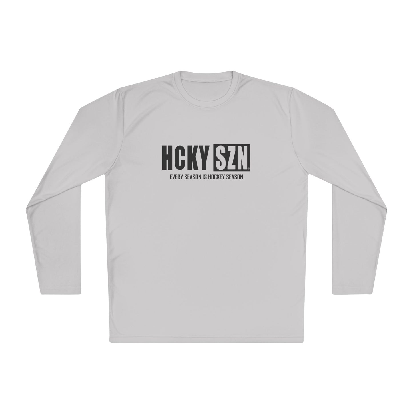 Every Season is HCKYSZN Performance Long Sleeve Tee - Black Logo
