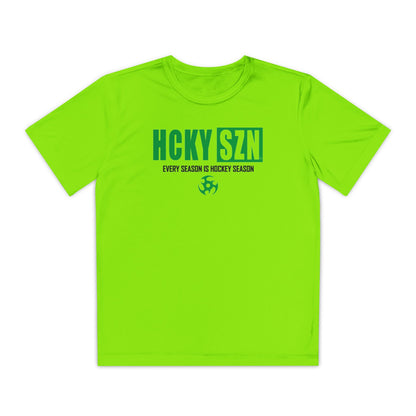 Every Season is HCKY SZN Youth Competitor Tee (Green Logo) - Various Colors