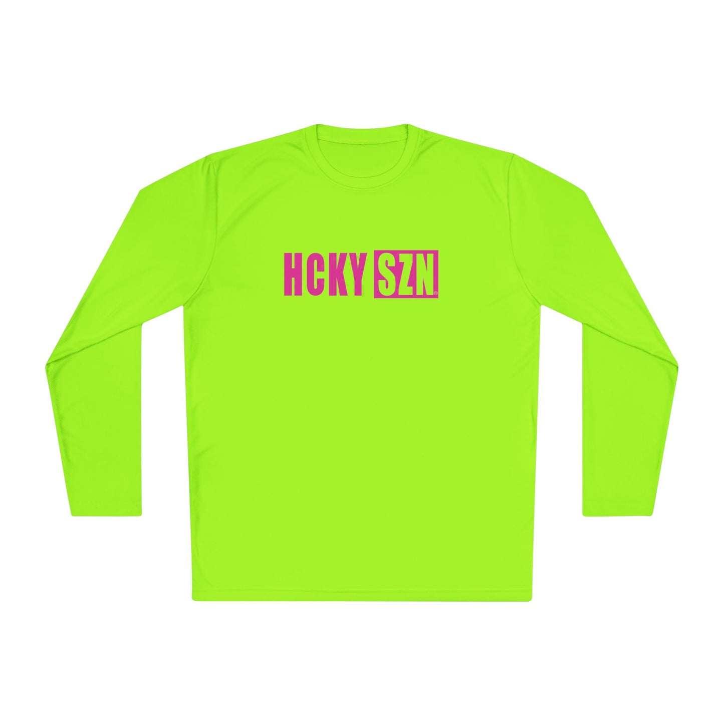 HCKY SZN Performance Long Sleeve Tee (Hot Pink Logo) - Various Colors