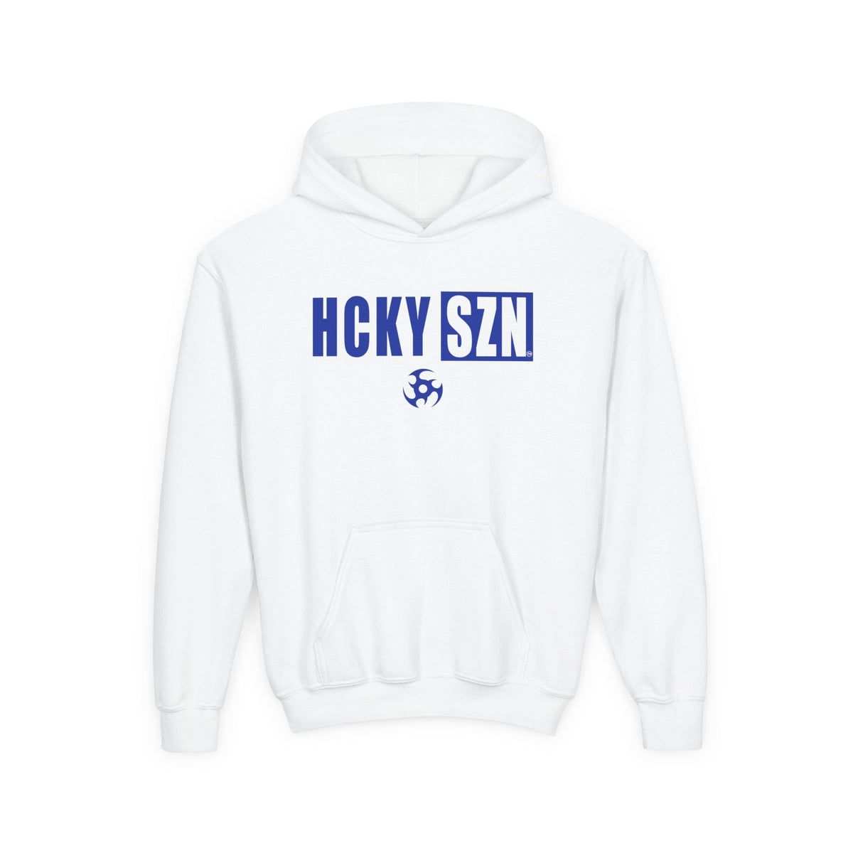 Youth HCKY SZN (Royal Blue Logo) Hooded Sweatshirt - Various Colors