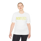 HCKYSZN (Flagship Logo) Adult Performance Tee - White/Sunflower