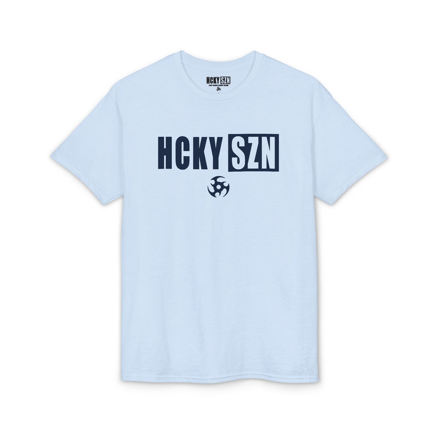 HCKY SZN Simple Star DryBlend Tee Shirt (Navy Logo) - Various Colors