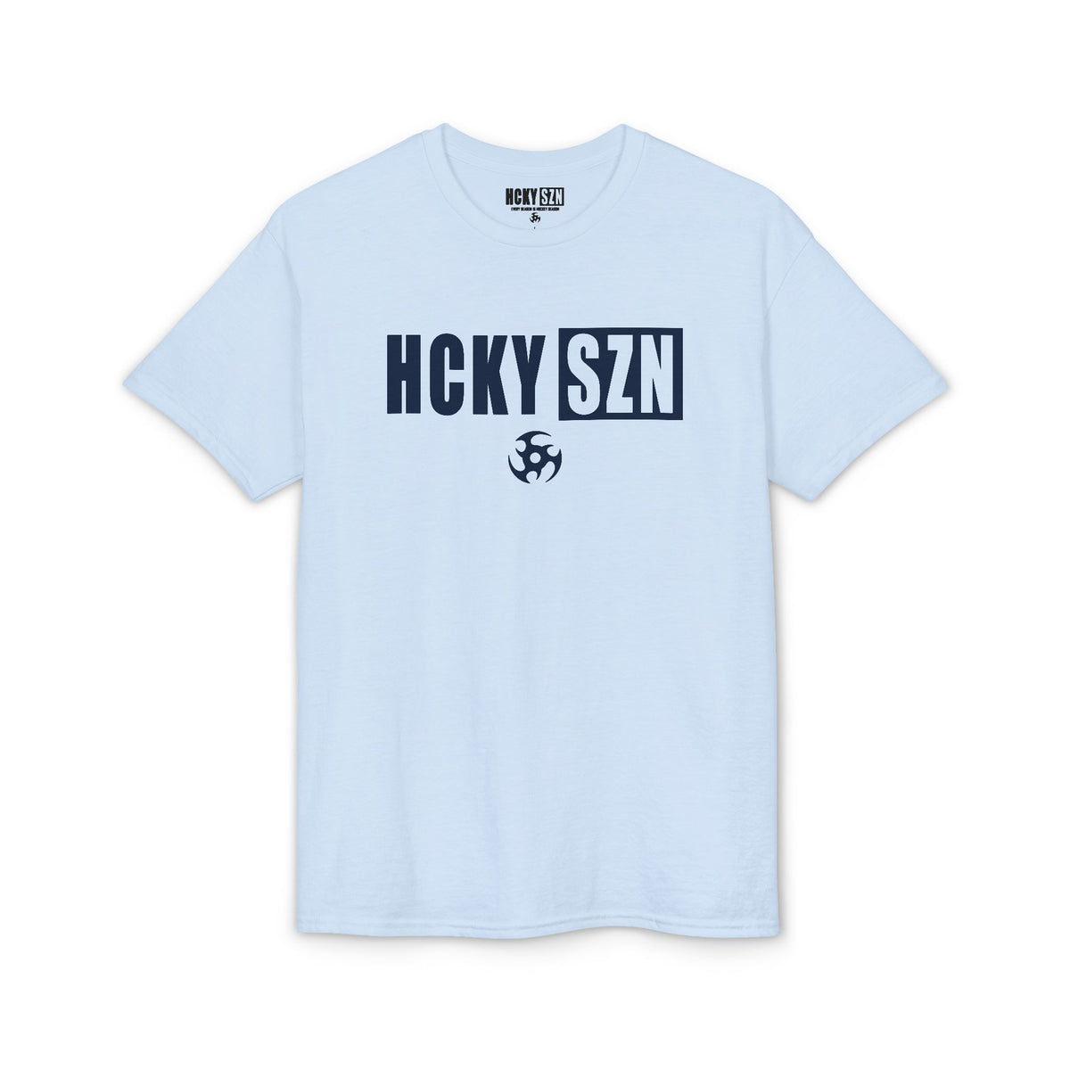 HCKY SZN Simple Star DryBlend Tee Shirt (Navy Logo) - Various Colors