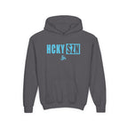 Youth HCKY SZN (Sky Blue Logo) Hooded Sweatshirt - Various Colors