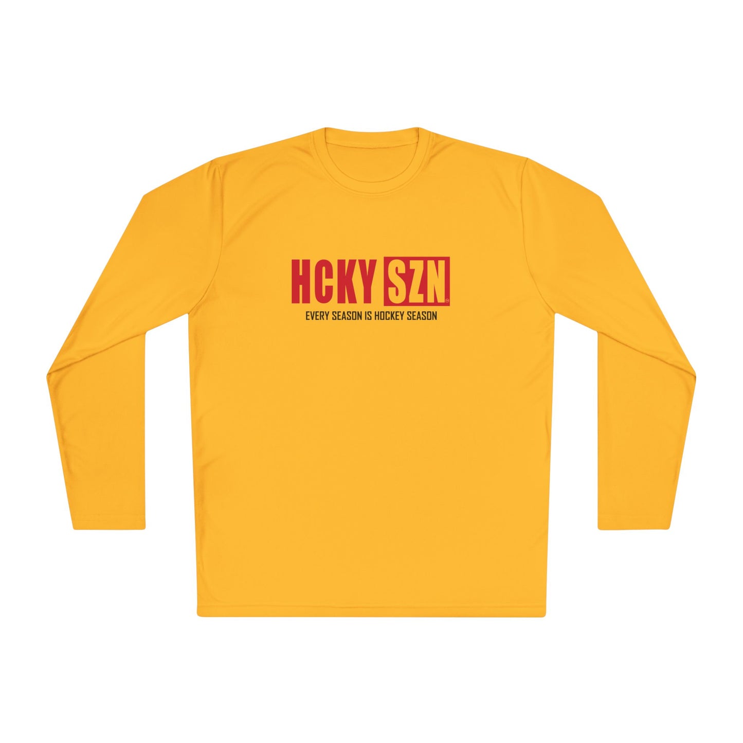 Every Season is HCKYSZN Performance Long Sleeve Tee - Red Logo