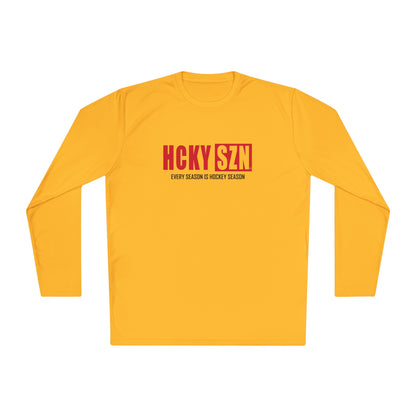 Every Season is HCKYSZN Performance Long Sleeve Tee - Red Logo