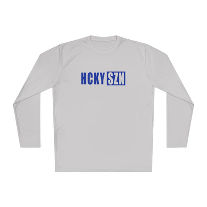 HCKY SZN Performance Long Sleeve Tee (Royal Blue Logo) - Various Colors