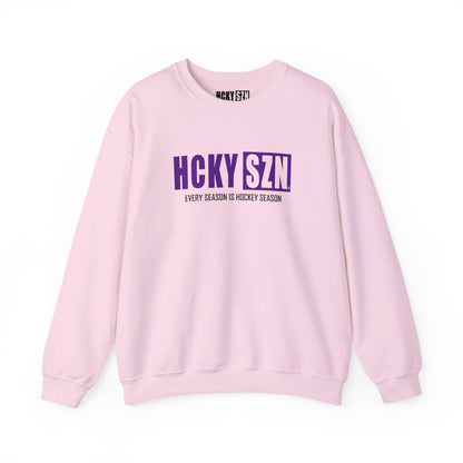 HCKY SZN Crewneck Sweatshirt (Purple Logo) - Various Colors
