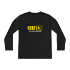 Every Season is HCKY SZN Youth Competitor Long Sleeve Tee (Yellow Logo) - Various Colors