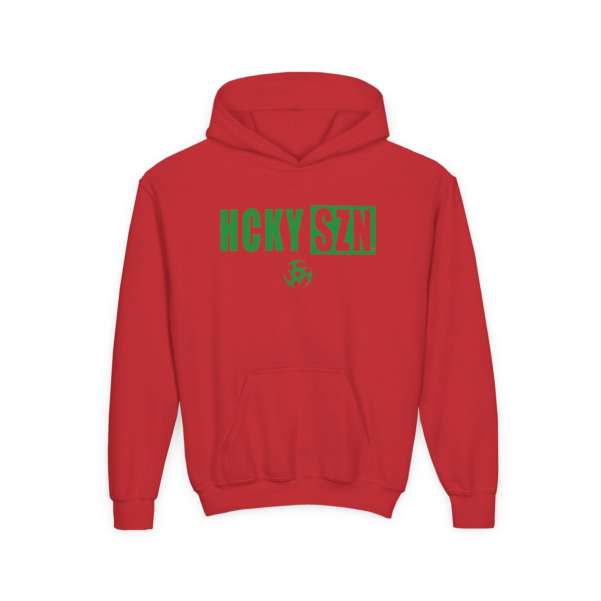 Youth HCKY SZN (Green Logo) Hooded Sweatshirt - Various Colors