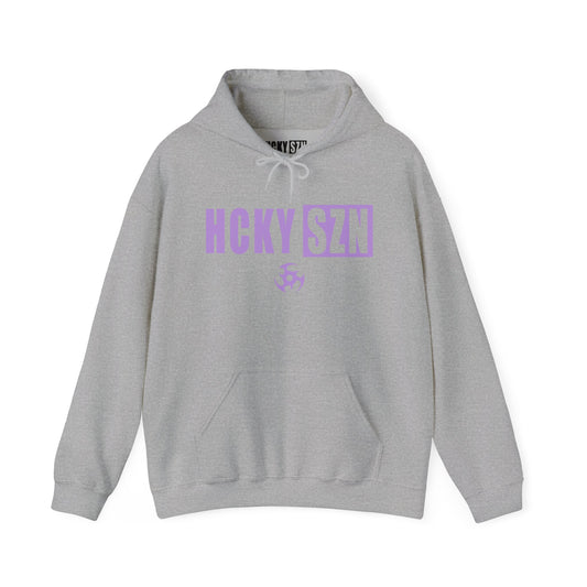 HCKY SZN (Lavender Logo) Hooded Sweatshirt - Various Colors